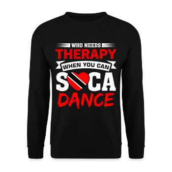 Soca Tanz Trinidad Tobago - Unisex Pullover - Schwarz - Vorne - Alina (178cm) & Michal (187cm)