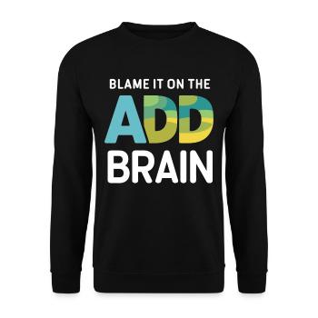 Aufmerksamkeitsdefizit Hyperaktivitätsstörung ADS - Unisex Pullover - Schwarz - Vorne - Alina (178cm) & Michal (187cm)
