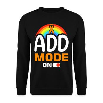 Aufmerksamkeitsdefizit Hyperaktivitätsstörung ADS - Unisex Pullover - Schwarz - Vorne - Alina (178cm) & Michal (187cm)