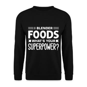 Smoothies Liquid Food - Unisex Sweatshirt - black - Front - Alina (178cm) & Michal (187cm)