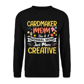 Creative Design for Paper Art Crafts - Unisex Sweatshirt - black - Front - Alina (178cm) & Michal (187cm)