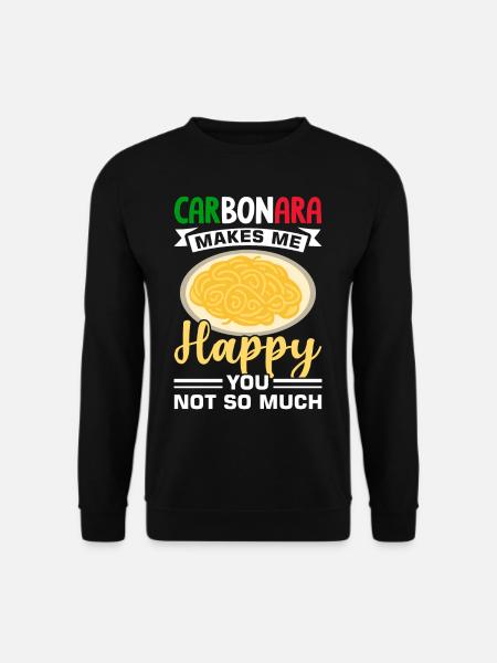 Italy Carbonara Pasta - Unisex Sweatshirt - black