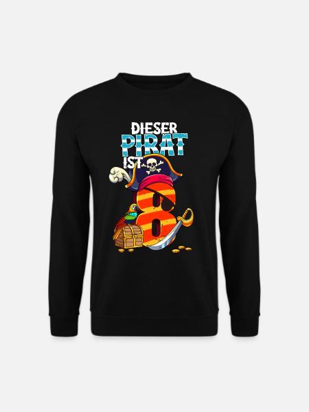 8e anniversaire Pirates - Sweat-shirt Unisexe - noir