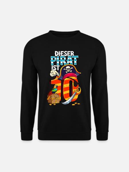 10th Birthday Pirates - Unisex Sweatshirt - black