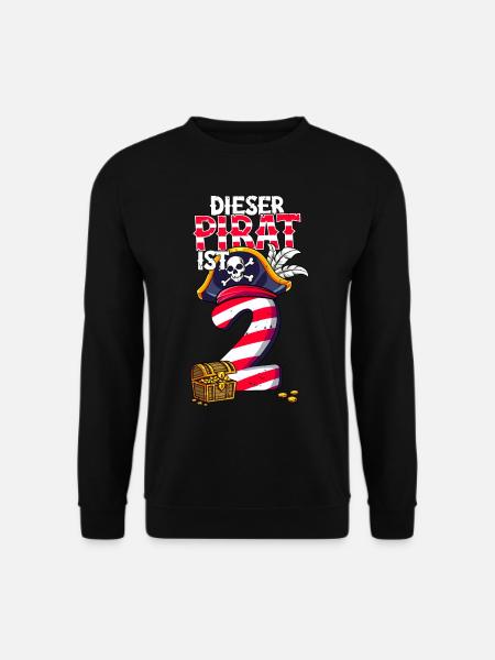 2nd Birthday Pirates - Unisex Sweatshirt - black