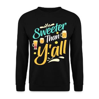 Thé sucré - Sweat-shirt Unisexe - noir - Devant - Alina (178cm) & Michal (187cm)