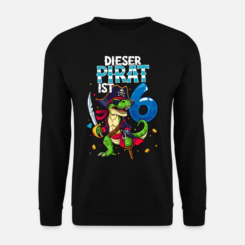 6e anniversaire Pirates - Sweat-shirt Unisexe - noir