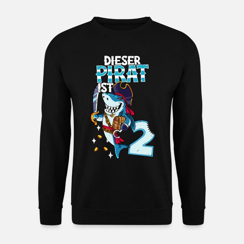 2nd Birthday Pirates - Unisex Sweatshirt - black
