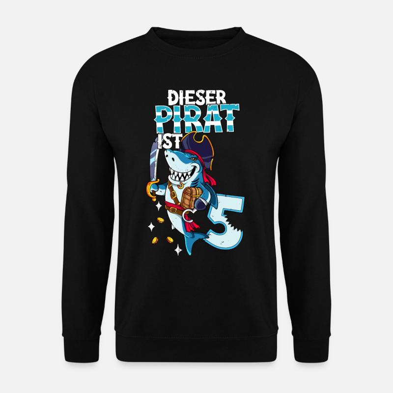5th Birthday Pirates - Unisex Sweatshirt - black