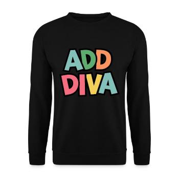 Aufmerksamkeitsdefizit Hyperaktivitätsstörung ADS - Unisex Pullover - Schwarz - Vorne - Alina (178cm) & Michal (187cm)