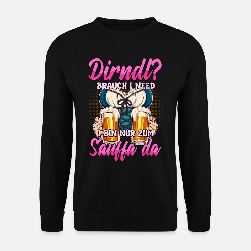 Dirndl Ersatz - Unisex Pullover - Schwarz