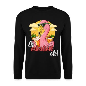 Es Eskaliert Eh - Unisex Pullover - Schwarz - Vorne - Alina (178cm) & Michal (187cm)
