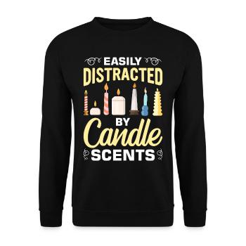 Drôle de fabricant de bougies Candle Maker Saying - Sweat-shirt Unisexe - noir - Devant - Alina (178cm) & Michal (187cm)