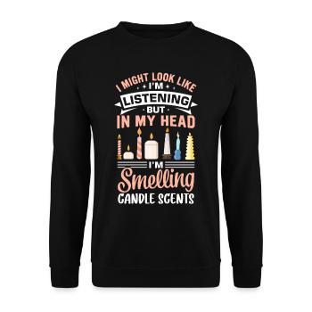 Drôle de fabricant de bougies Candle Maker Saying - Sweat-shirt Unisexe - noir - Devant - Alina (178cm) & Michal (187cm)