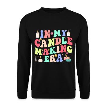 Drôle de fabricant de bougies Candle Maker Saying - Sweat-shirt Unisexe - noir - Devant - Alina (178cm) & Michal (187cm)