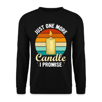 Drôle de fabricant de bougies Candle Maker Saying - Sweat-shirt Unisexe - noir - Devant - Alina (178cm) & Michal (187cm)