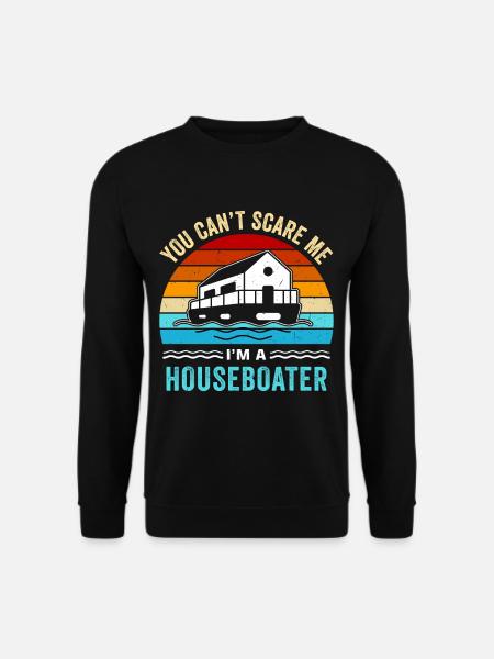 Witziger Hausboot Spruch - Unisex Pullover - Schwarz