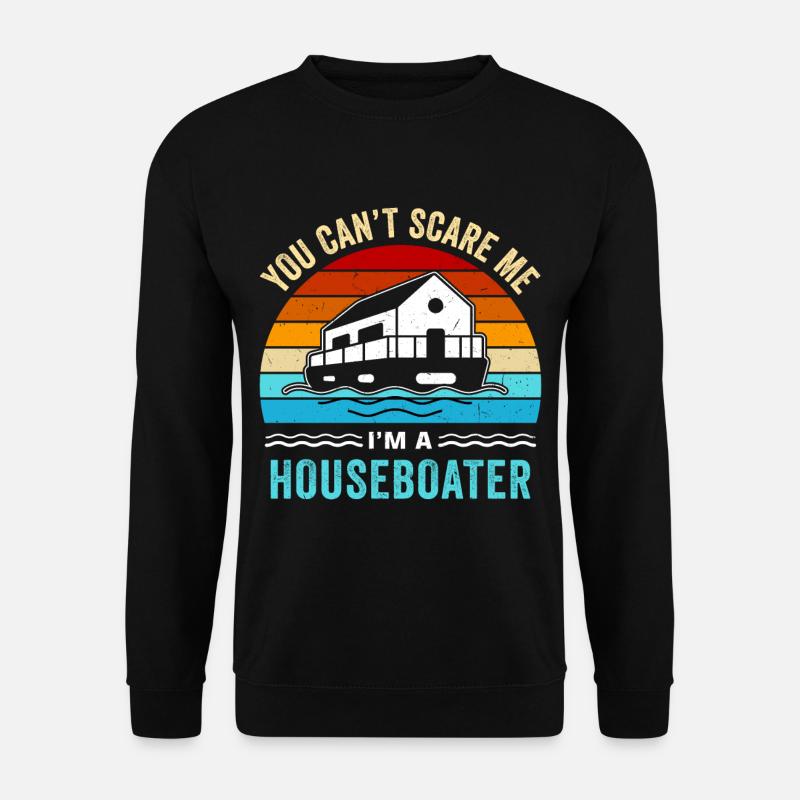 Witziger Hausboot Spruch - Unisex Pullover - Schwarz