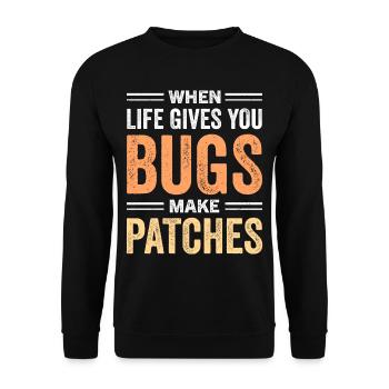Computer Science Computer Scientist - Unisex Sweatshirt - black - Front - Alina (178cm) & Michal (187cm)