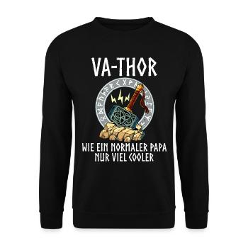 Vathor - Unisex Pullover - Schwarz - Vorne - Alina (178cm) & Michal (187cm)