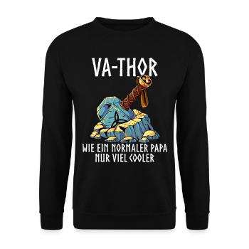 Vathor - Unisex Pullover - Schwarz - Vorne - Alina (178cm) & Michal (187cm)