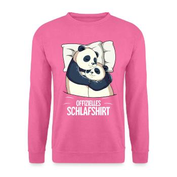 Chemise de nuit officielle Panda - Sweat-shirt Unisexe - rose - Devant