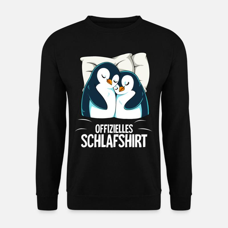 Offizielles Schlafshirt Pinguin - Unisex Pullover - Schwarz