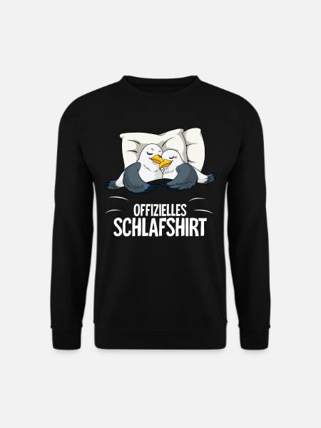 Offizielles Schlafshirt Möwe - Unisex Pullover - Schwarz