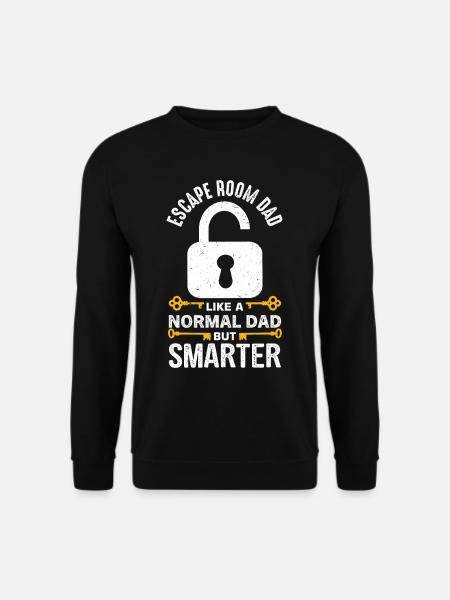 Witziger Escape Room Spruch - Unisex Pullover - Schwarz