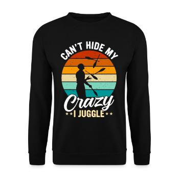 Drôle de dicton de jonglerie - Sweat-shirt Unisexe - noir - Devant - Alina (178cm) & Michal (187cm)