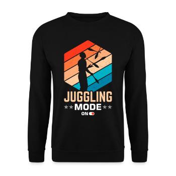Drôle de dicton de jonglerie - Sweat-shirt Unisexe - noir - Devant - Alina (178cm) & Michal (187cm)
