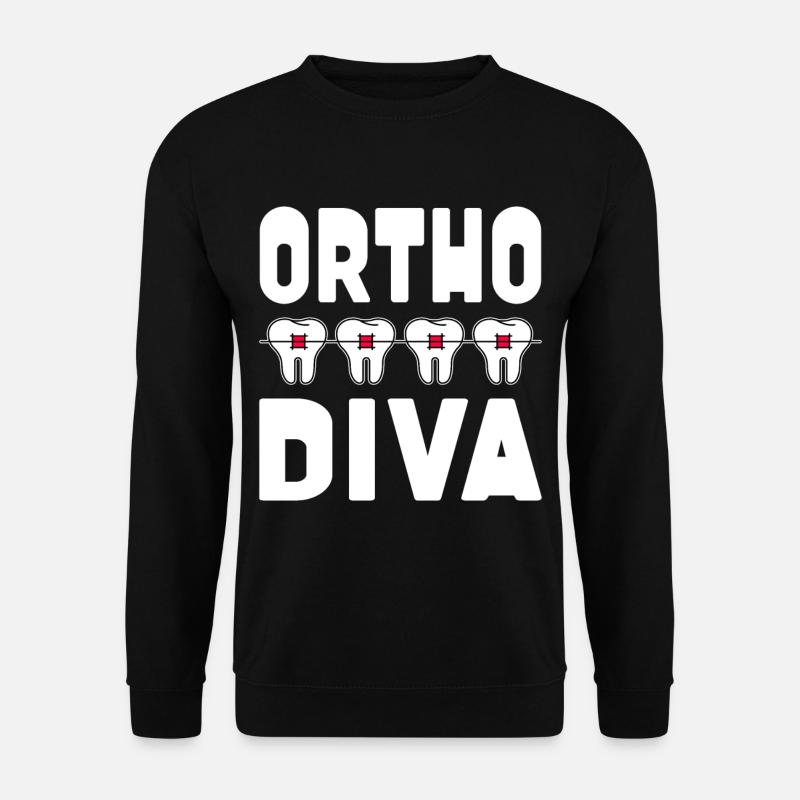 Braces orthodontist - Unisex Sweatshirt - black