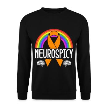 Neurodiversity Neurodiverse Autism Adhd - Unisex Sweatshirt - black - Front - Alina (178cm) & Michal (187cm)