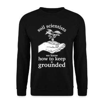 Soil Scientist Pedology - Unisex Sweatshirt - black - Front - Alina (178cm) & Michal (187cm)