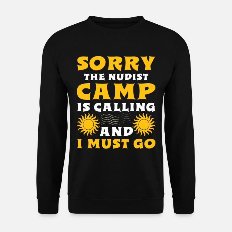 Nudismus Spruch - Unisex Pullover - Schwarz