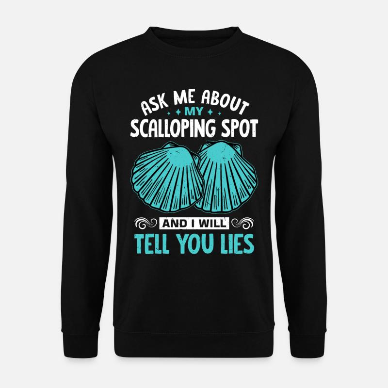 Scallop - Unisex Sweatshirt - black