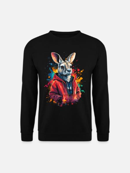 Hip Hop Kangourou Vintage Streetwear urbain - Sweat-shirt Unisexe - noir