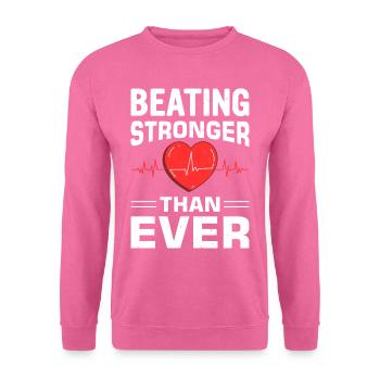 Herzbypass Herzinfarkt Herzoperation - Unisex Pullover - Pink - Vorne