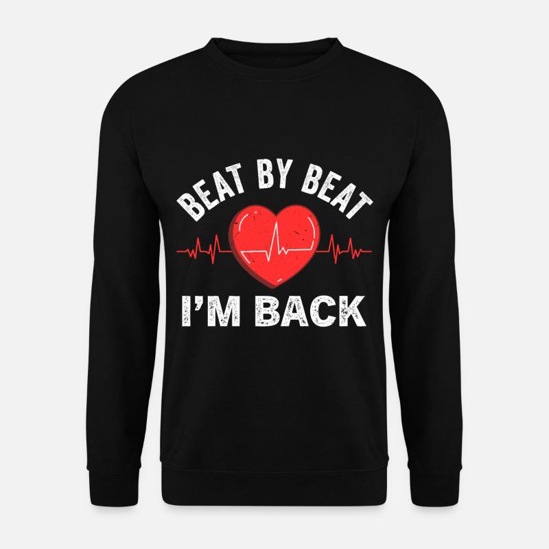 Herzbypass Herzinfarkt Herzoperation - Unisex Pullover - Schwarz