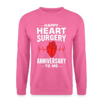 Herzbypass Herzinfarkt Herzoperation - Unisex Pullover - Pink - Vorne
