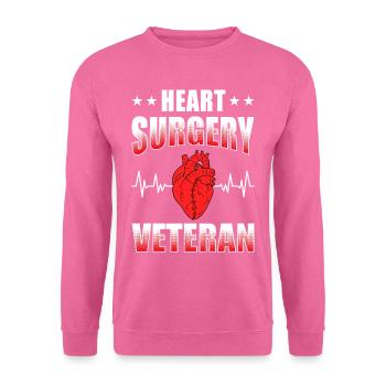 Herzbypass Herzinfarkt Herzoperation - Unisex Pullover - Pink - Vorne