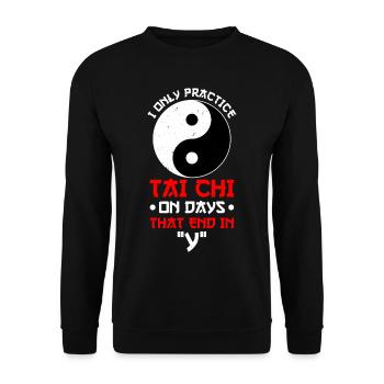Yin Yang Tai Chi - Sweat-shirt Unisexe - noir - Devant - Alina (178cm) & Michal (187cm)