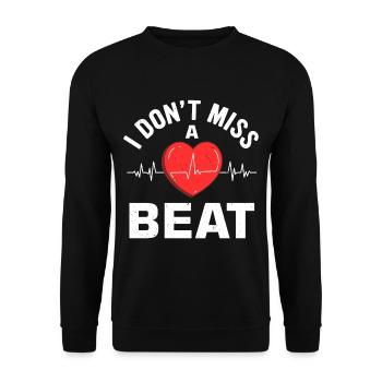Heart Bypass Heart Attack Heart Surgery - Unisex Sweatshirt - black - Front - Alina (178cm) & Michal (187cm)