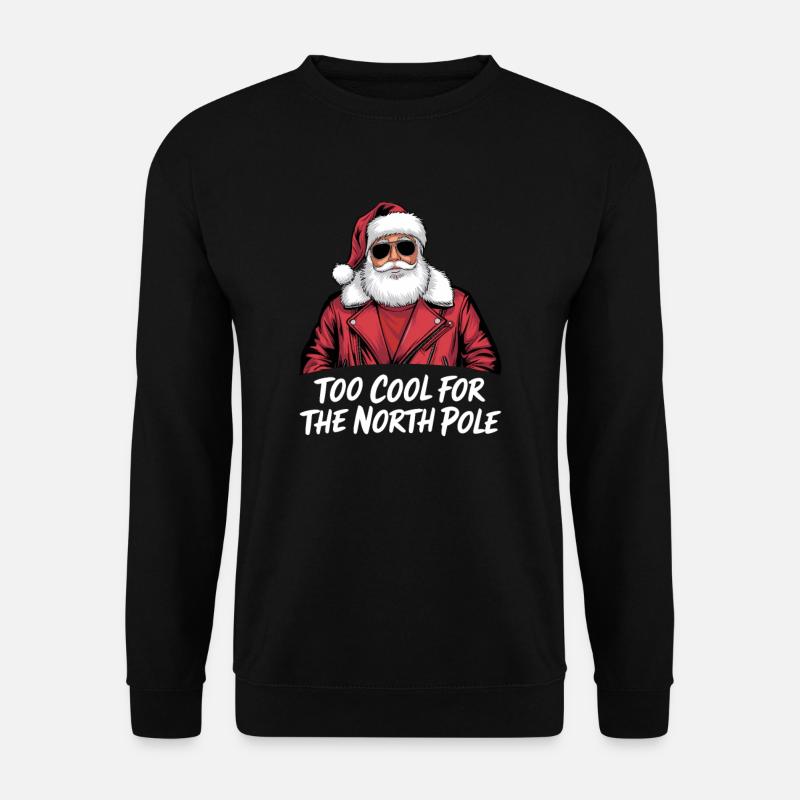 Christmas Cool Santa Claus - Unisex Sweatshirt - black