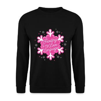 Christmas Time Cookies Gingerbread Baking - Unisex Sweatshirt - black - Front - Alina (178cm) & Michal (187cm)