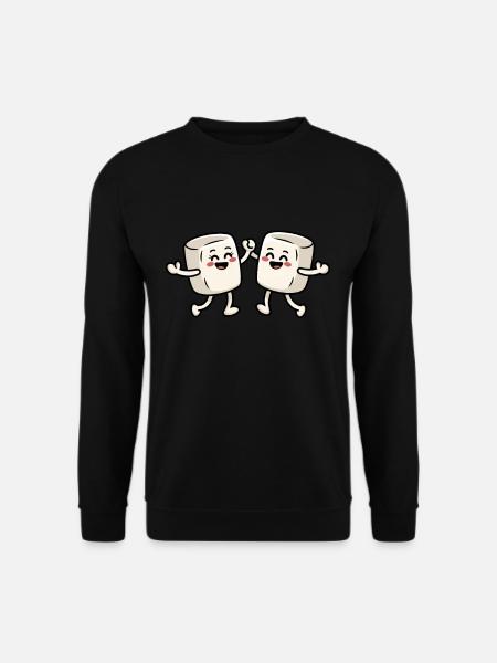 Dancing Marshmallow - Unisex Sweatshirt - black