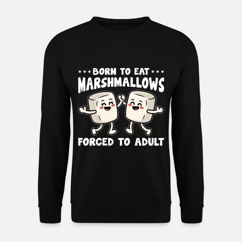 Marshmallow - Unisex Pullover - Schwarz