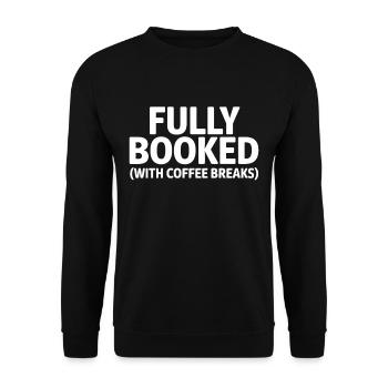 Office Humor Coffee Break - Unisex Sweatshirt - black - Front - Alina (178cm) & Michal (187cm)