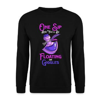 Potion Fantasy Enthusiast RPG Gamer - Unisex Sweatshirt - black - Front - Alina (178cm) & Michal (187cm)
