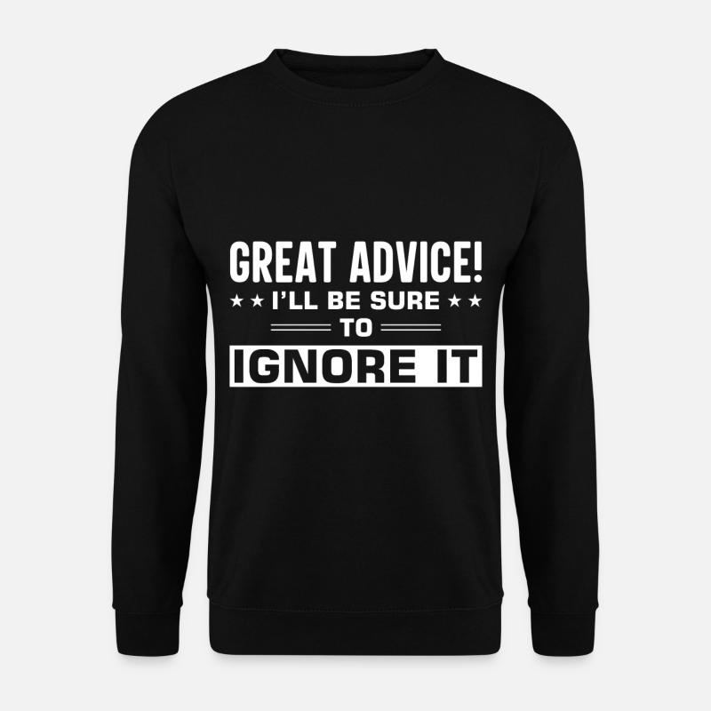 Sarkasmus Sarkastisch - Unisex Pullover - Schwarz
